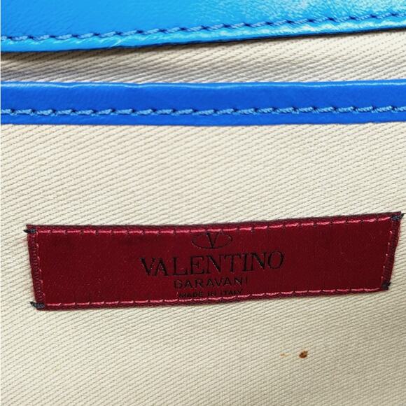 💎✨Authentic✨💎Valentino Garavani Shoulder Bag Blue Leather - Picture 7 of 9